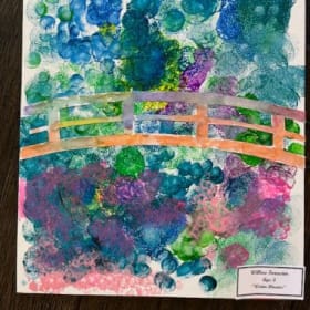 Preschool Artist Willow F. "Water Flowers" item