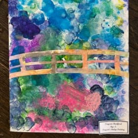 Preschool Artist Treyson R. "Treyson's Bridge Painting" item