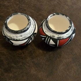 painted pot - Rulan Yatsattie, Zuni item