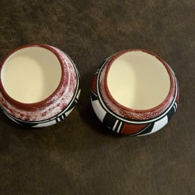 painted pot - Rulan Yatsattie, Zuni item