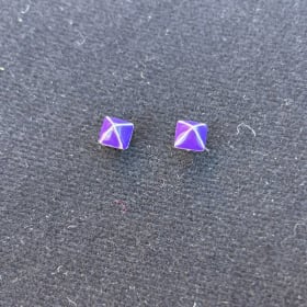 post earrings sugelite - unknown Zuni artist item