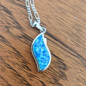 Fashion forward earring and necklace set in Israeli Opal! item