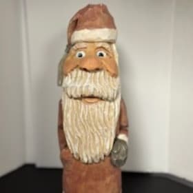 Wood Carved Santa item