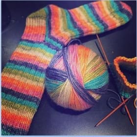 One pair of custom wool socks! item