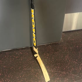 Corey Hirsch game used, autographed goalie stick! item