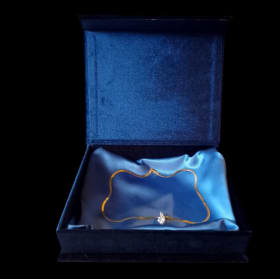 31. Sterling Silver Cubic Zirconia Necklace -  Retail $100 item