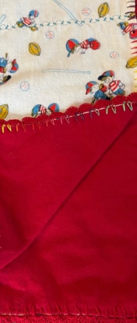 11. Handmade Baby Blanket by Wanda Sunderman item