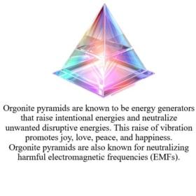 38.Chakra Orgonite Pyramids & Hand Painted Box - Retail $290 item