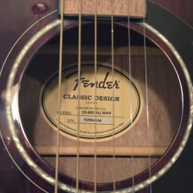 Fender CD-60S All-Mahogany Dreadnought Acoustic Guitar item