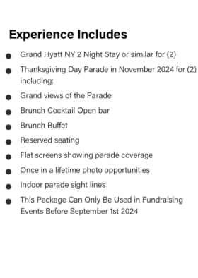 Macys 2026 Thanksgiving Day Parade Viewing Brunch party item