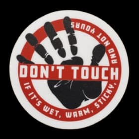 DON'T TOUCH Window Decal item