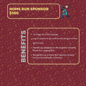 HOME RUN SPONSOR item