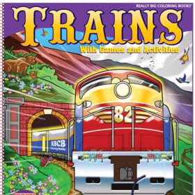 Trains Really Big Coloring Book 17.5"x22.5" item