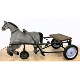 Handmade Fold Art Horse and Cart Riding Toy item