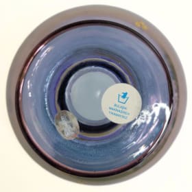 Pasabahce Turkish Blue and Gold Glass Bowl item