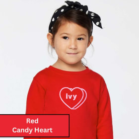 Candy Heart Design - Embroidered Sweatshirt item
