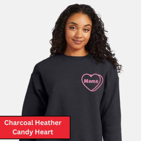 Candy Heart Design - Embroidered Sweatshirt item