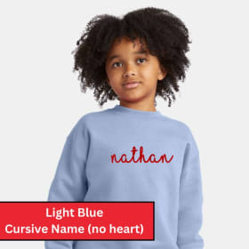 Cursive Name Design - Embroidered Sweatshirt item