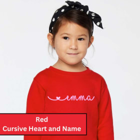 Cursive Name Design - Embroidered Sweatshirt item