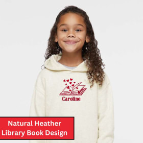 Library Book Design - Embroidered Sweatshirt item
