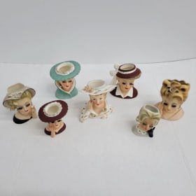 Vintage Lady Head Vases item