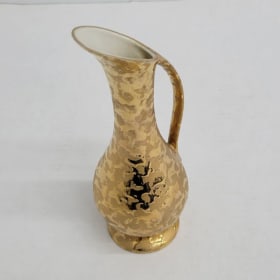 Ceramic Weeping Gold Pitcher item