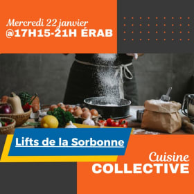 Cuisine collective (lifts Sorb) - 22 janvier @17h15-21h ÉRAB item