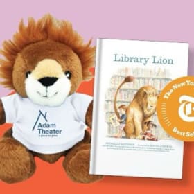 Library Lion Book + Adam Theater Lion item