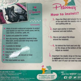 Premium Bucket Seat Cover item