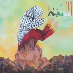 Student Art #14: Blessed Ambiance - A marbled masterpiece item