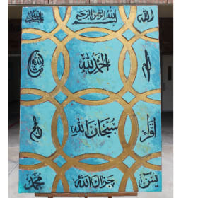 Student Art #15: Geometric Nobility - Aariz Rehman Grade 3 item