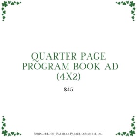 Quarter Page Program Book Ad item