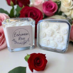 Bohemian Rose Cube Jar item