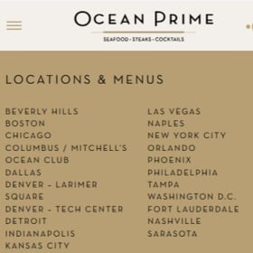 OCEAN PRIME $200 Gift Card - Multiple Locations! item