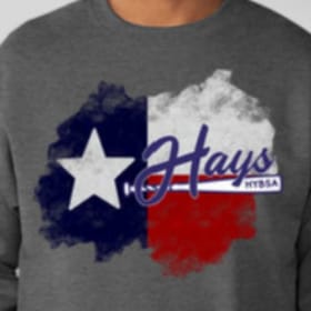 HYBSA Texas Flag Sweatshirt - Large item