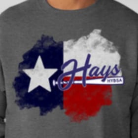 HYBSA Texas Flag Sweatshirt - X-Large item
