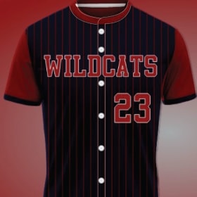 Navy Full Button Jersey item