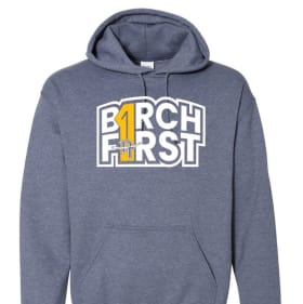 Birch First Heather Blue Hoodie Adult 3X item
