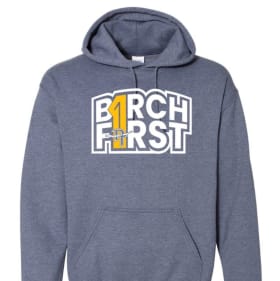 Birch First Heather Blue Hoodie Adult 4X item