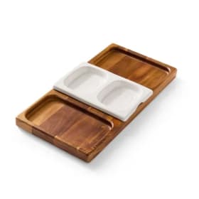 Pampered Chef Dual-Sided Charcuterie Board Set item