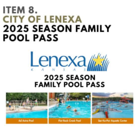 8. City Of Lenexa Family Pool Pass for 2025 Season item
