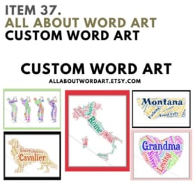 37. Custom Word Art item