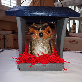 Wild Birds Unlimited feather weight owl bird feeder item