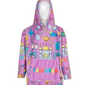 BABY ( 2-6 years old) PURPLE RAMADAN HOODIE BLANKET item