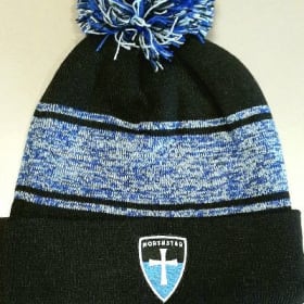 Adult Striped Pom Beanie item