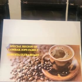 Kopi Lombak, Family grown and roasted 50/gm roasted beans item