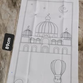 MASJID HOT AIR BALLOON COLOR ME SALAH RUG item