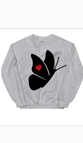 Youth Crewneck Sweatshirt (butterfly design) item
