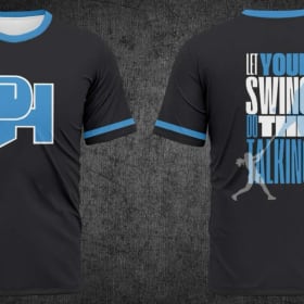 Let your swing do the talking dri-fit shirt item