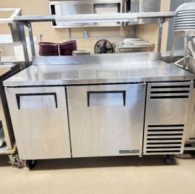 True Stainless Steel Prep Table with Refrigerated Storage item